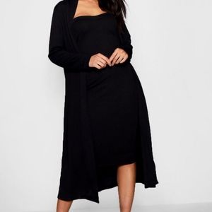 Bandeau Dress and Duster Two Piece Set